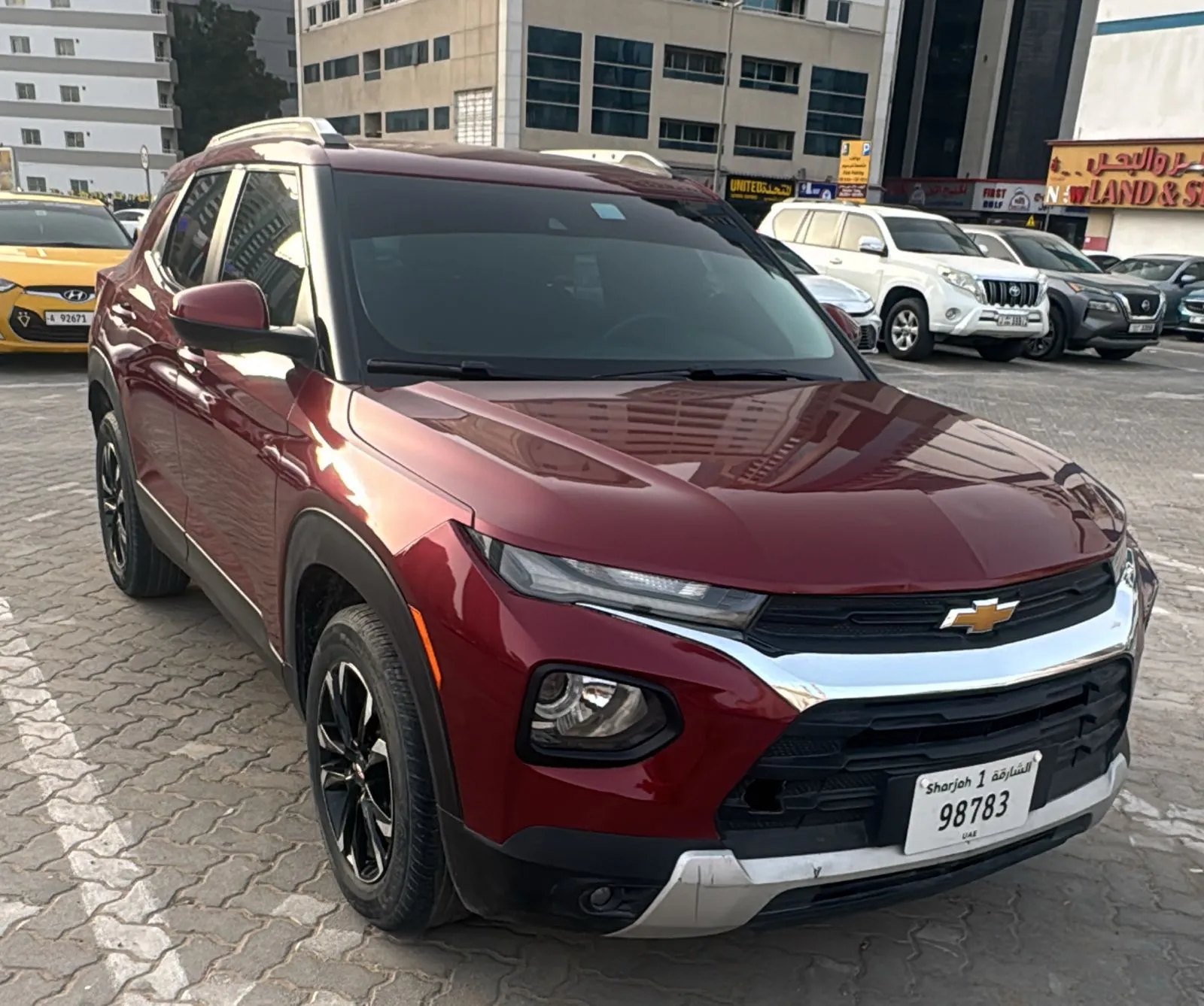 Rent Chevrolet TrailBlazer 2023 Turbo SUV in Sharjah Al Majaz - from 90 AED/day | Noof Rent A Car