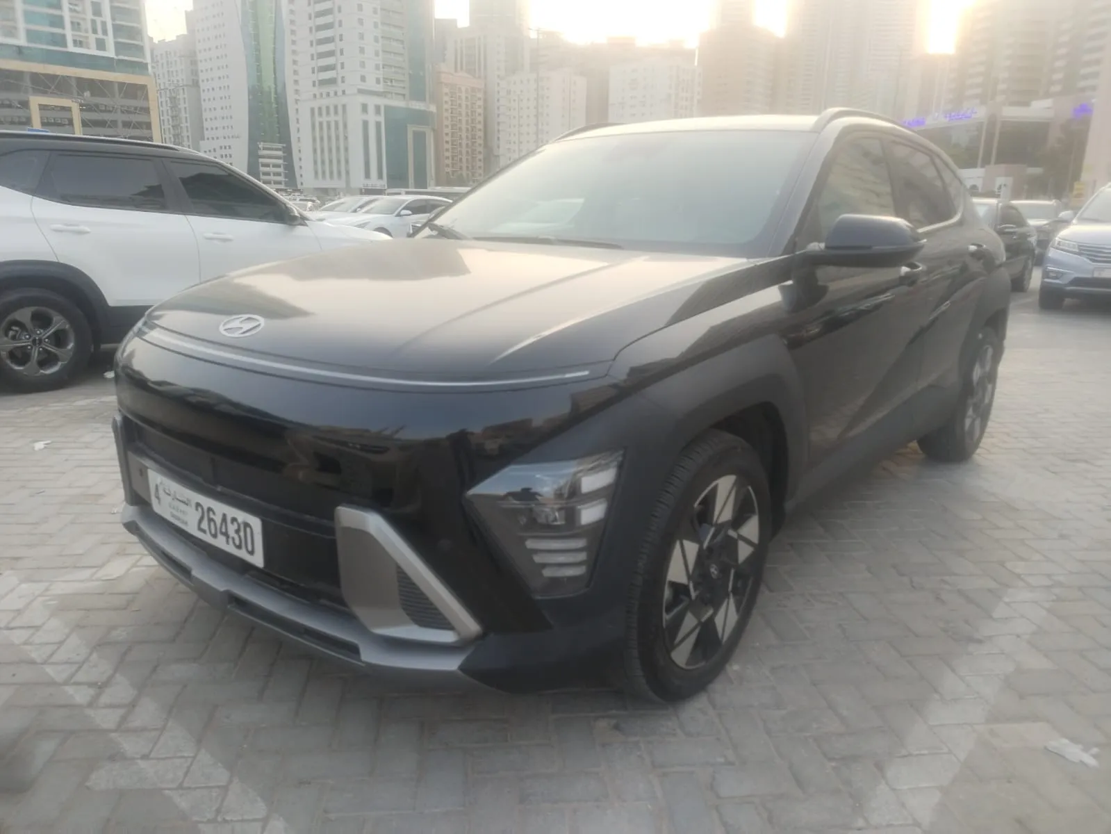 Rent Hyundai Kona 2025 Smart Crossover in Sharjah - SmartSense Safety from 110 AED/day | Noof Rent A Car