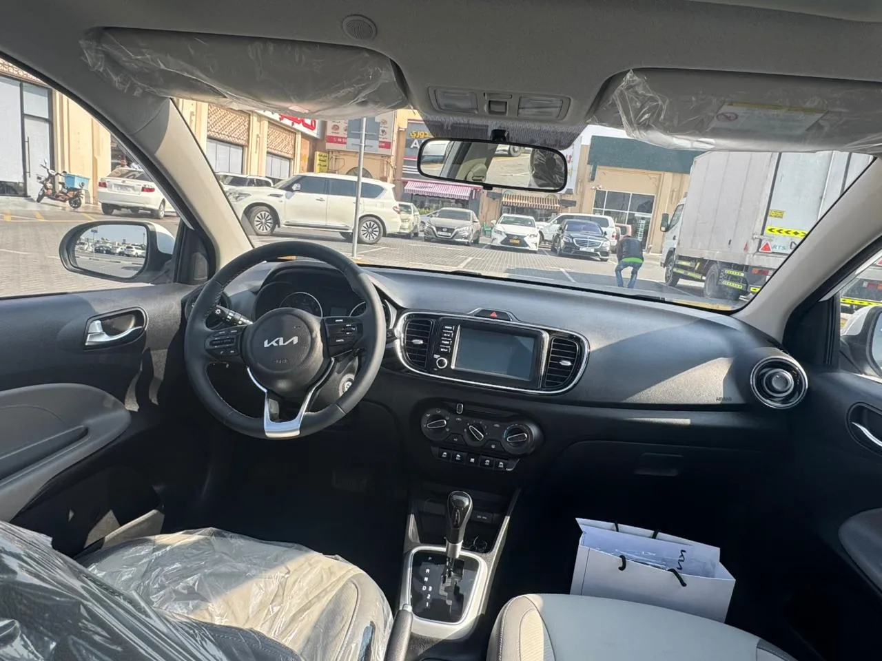 Rent Kia Pegas Full Option in Sharjah - Fully Loaded Economy Sedan 80 AED/day | Noof Rent A Car
