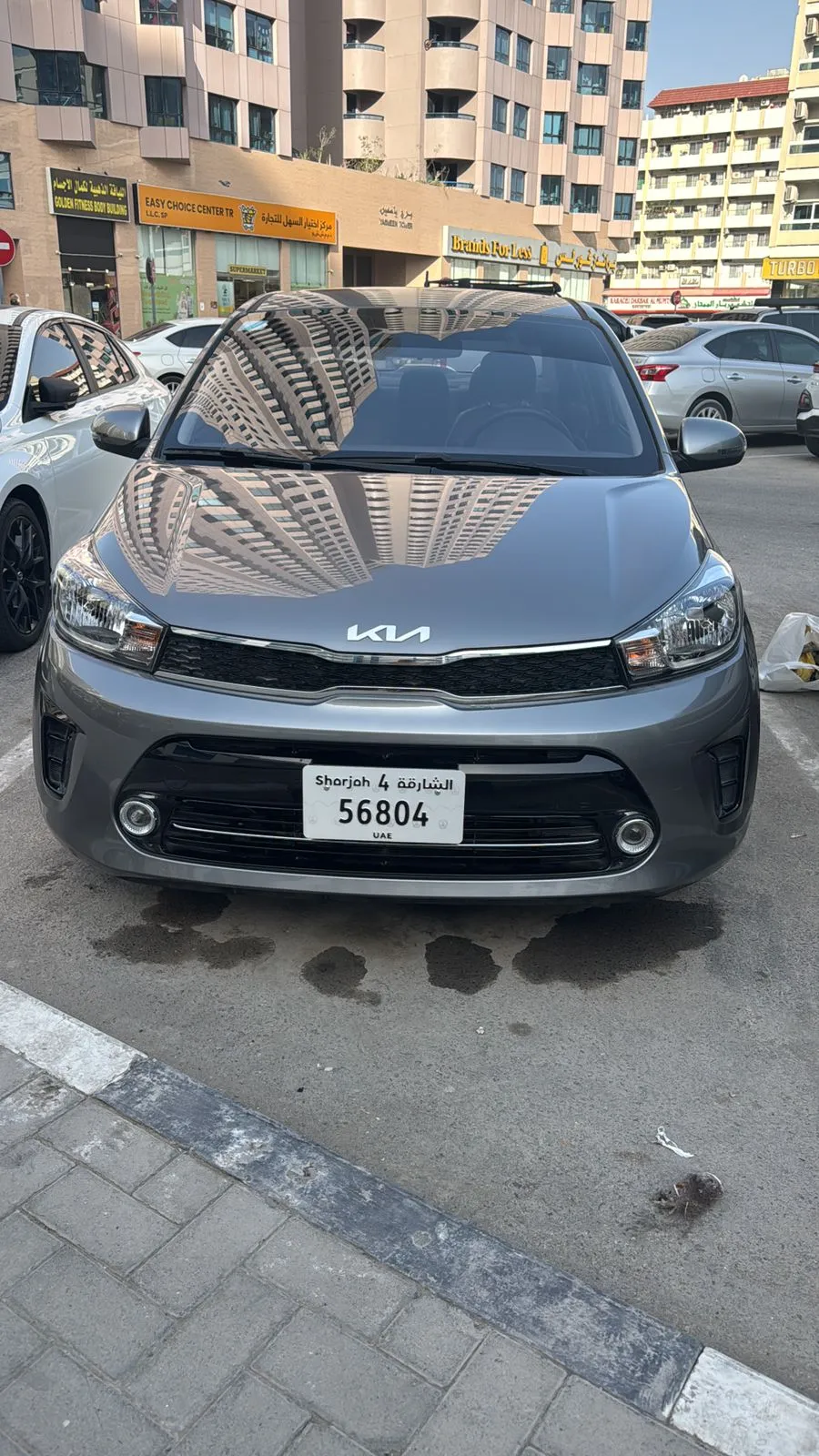 Rent Kia Pegas in Sharjah Al Majaz - Economy Sedan from 75 AED/day | Noof Rent A Car
