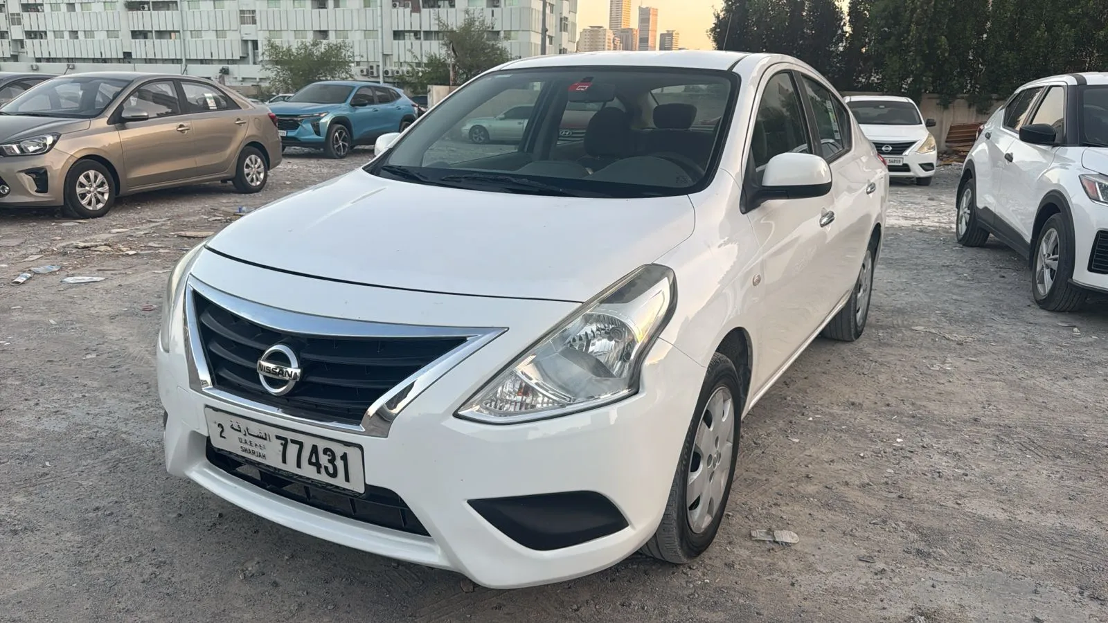 Rent Nissan Sunny 2023 in Sharjah - Budget Economy Sedan from 65 AED/day | Noof Rent A Car