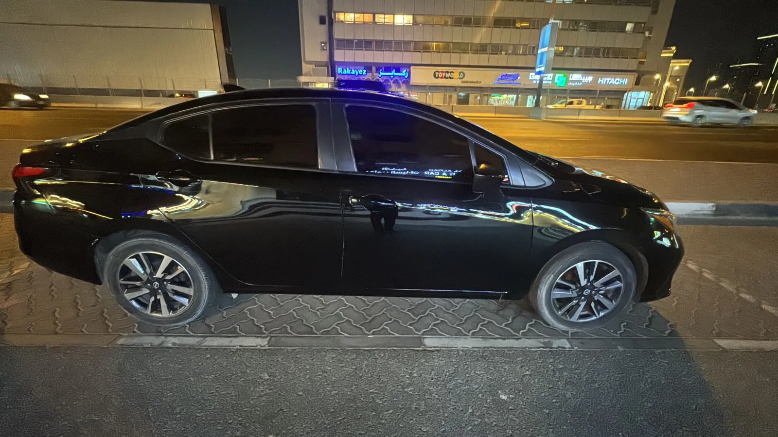 Rent Nissan Versa Black Edition in Sharjah - Sporty Compact Sedan from 70 AED/day | Noof Rent A Car